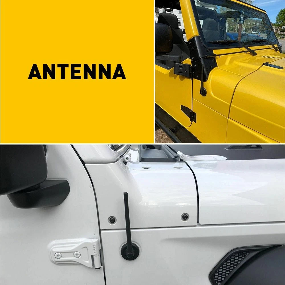 7" Short Black Antenna Mast Radio for AM/FM FORD F-150 F150 2009-2021 F250 EOA 6B93BC-57