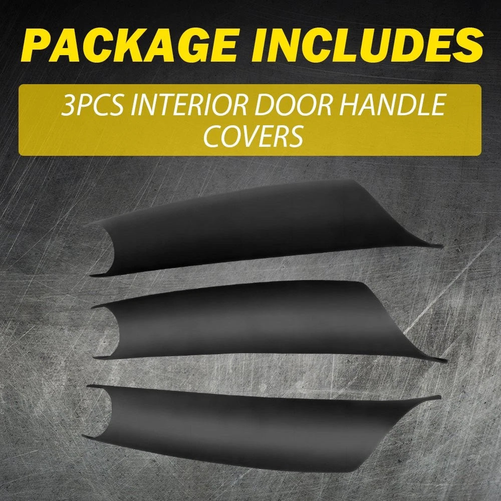3Pcs Interior Door Handle Pull Trim Cover For BMW X5 F15 X6 F16 2014 15-2018 EOA 6B93BC-57
