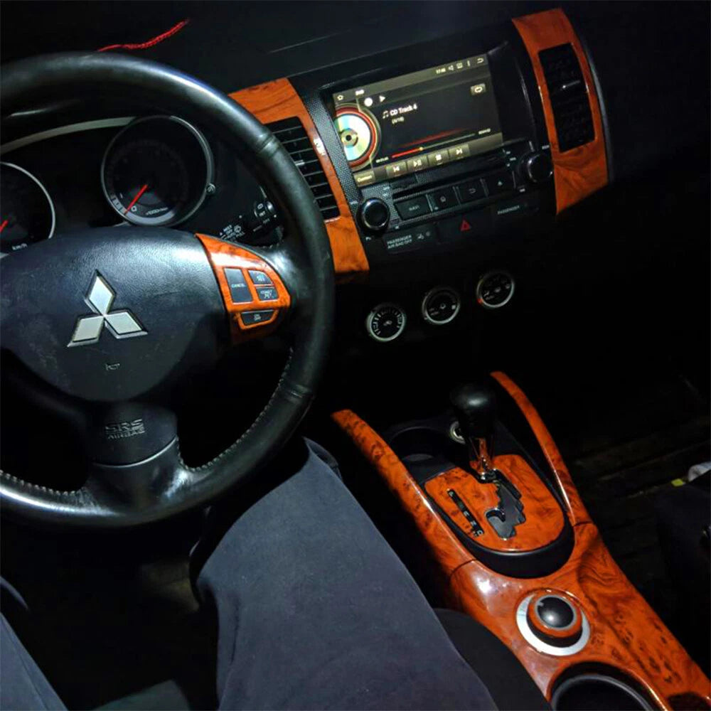 Glossy Wood Grain Decal Car Vinyl Wrap Film Sticker Sheet Sparkle DIY 12*40inch 6B93BC-57