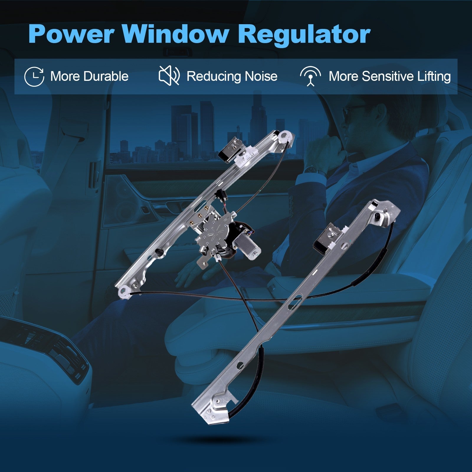 For Chevrolet Avalanche 2007-2013 Front RH Side Window Regulator w/ Motor 6B93BC-57