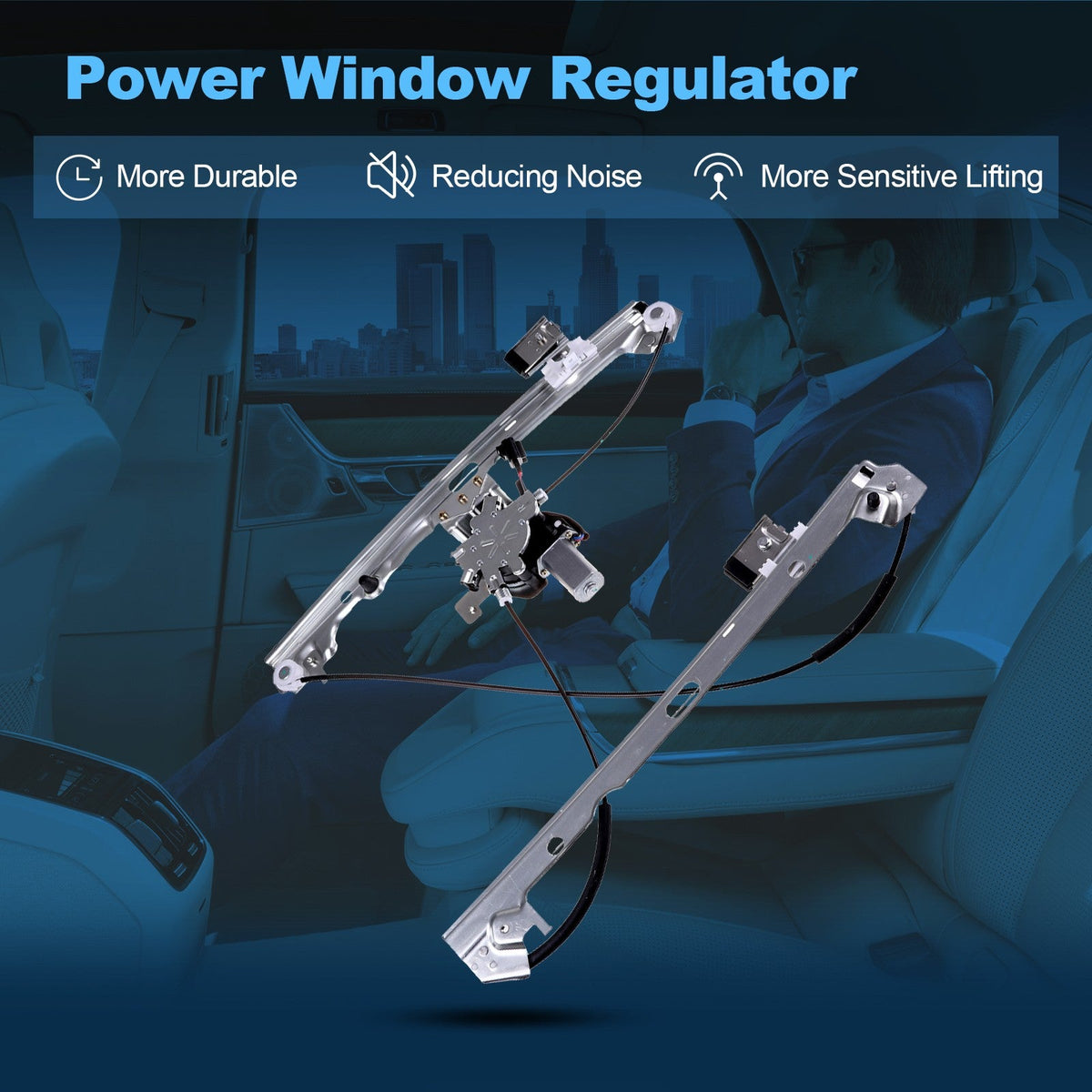For Chevrolet Avalanche 2007-2013 Front RH Side Window Regulator w/ Motor 6B93BC-57