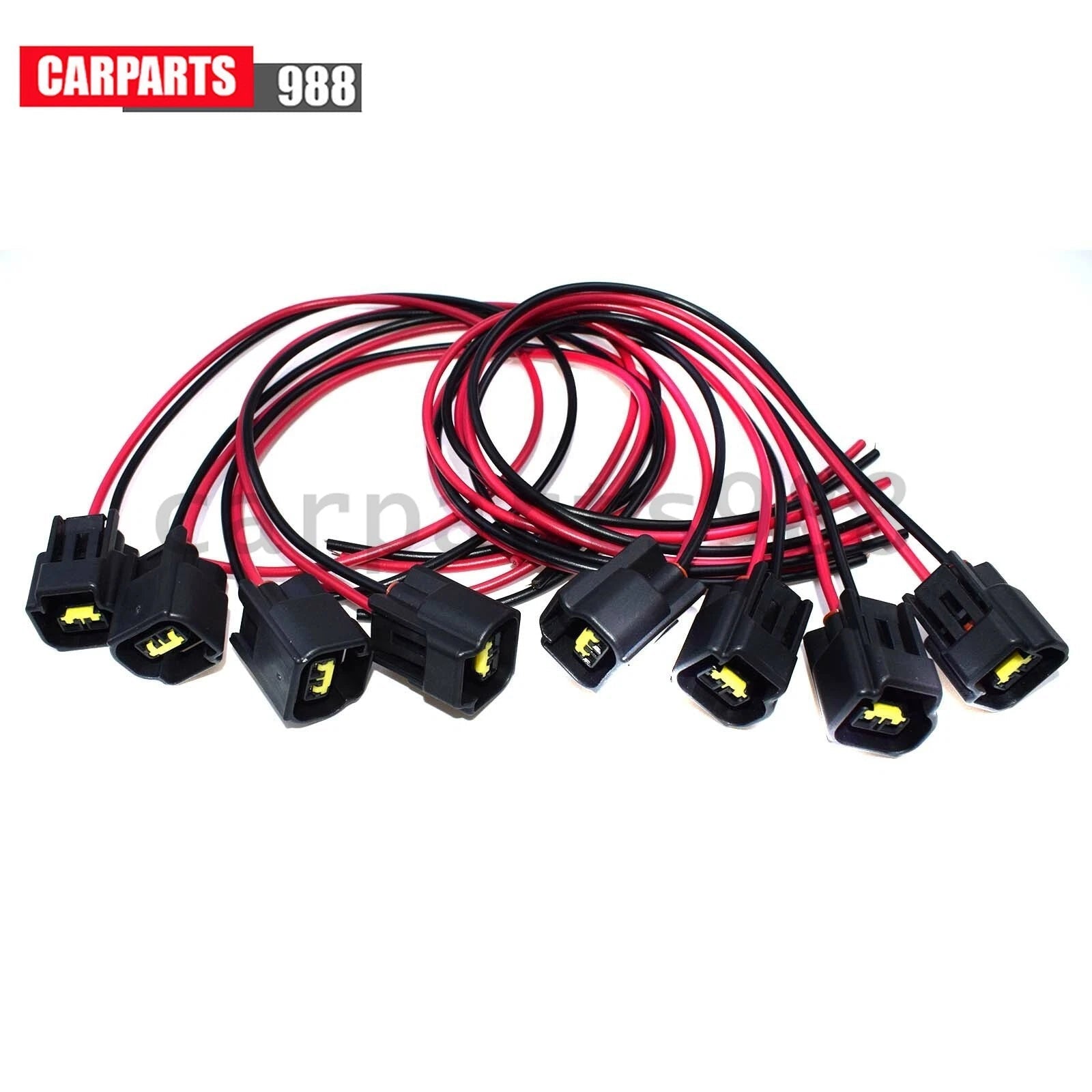 8x Sensor Connector Pigtail With 2 Way For Ford Flex Edge E-250 Mazda WPT-579 6B93BC-57