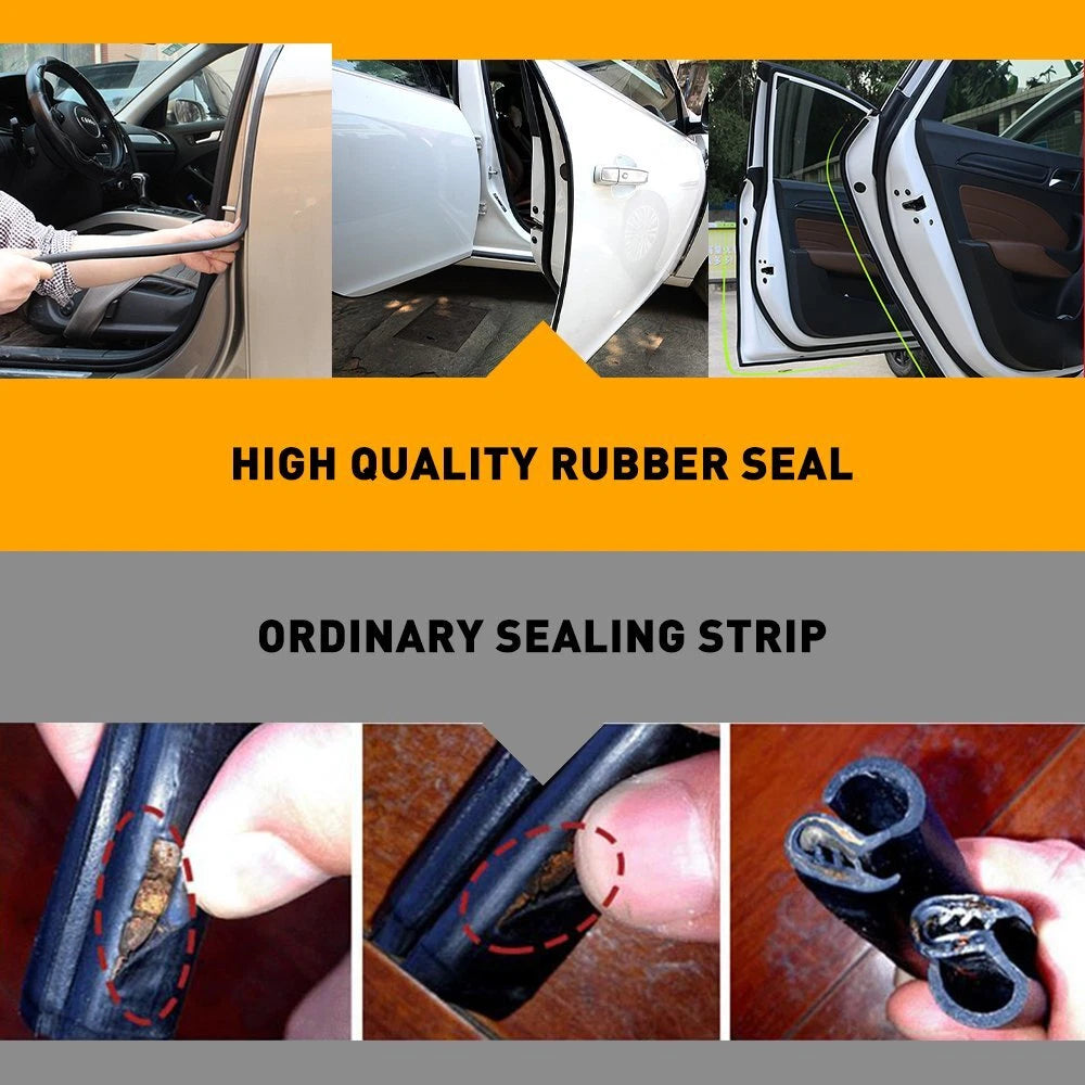 9.8FT Rubber Car Auto Seal Weather Strip Door Window Lock Trunk Hood Edge Trim 6B93BC-57