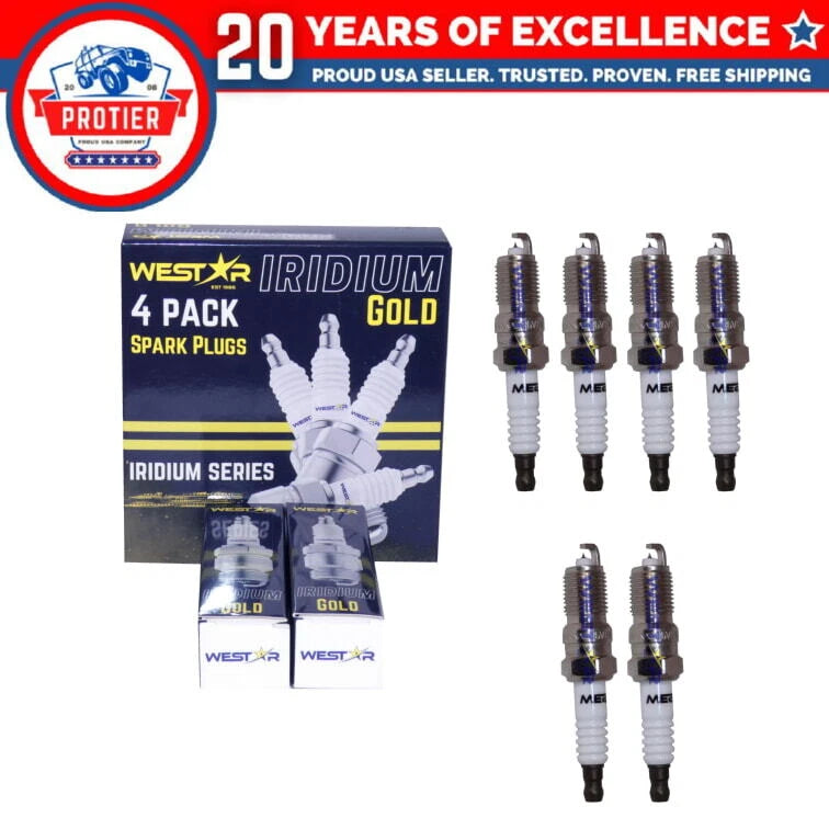 6x iridium spark plugs 3403 compatible with Chevrolet blazer 6B93BC-57