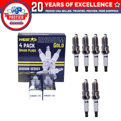 6x iridium spark plugs 3403 compatible with Chevrolet blazer 6B93BC-57
