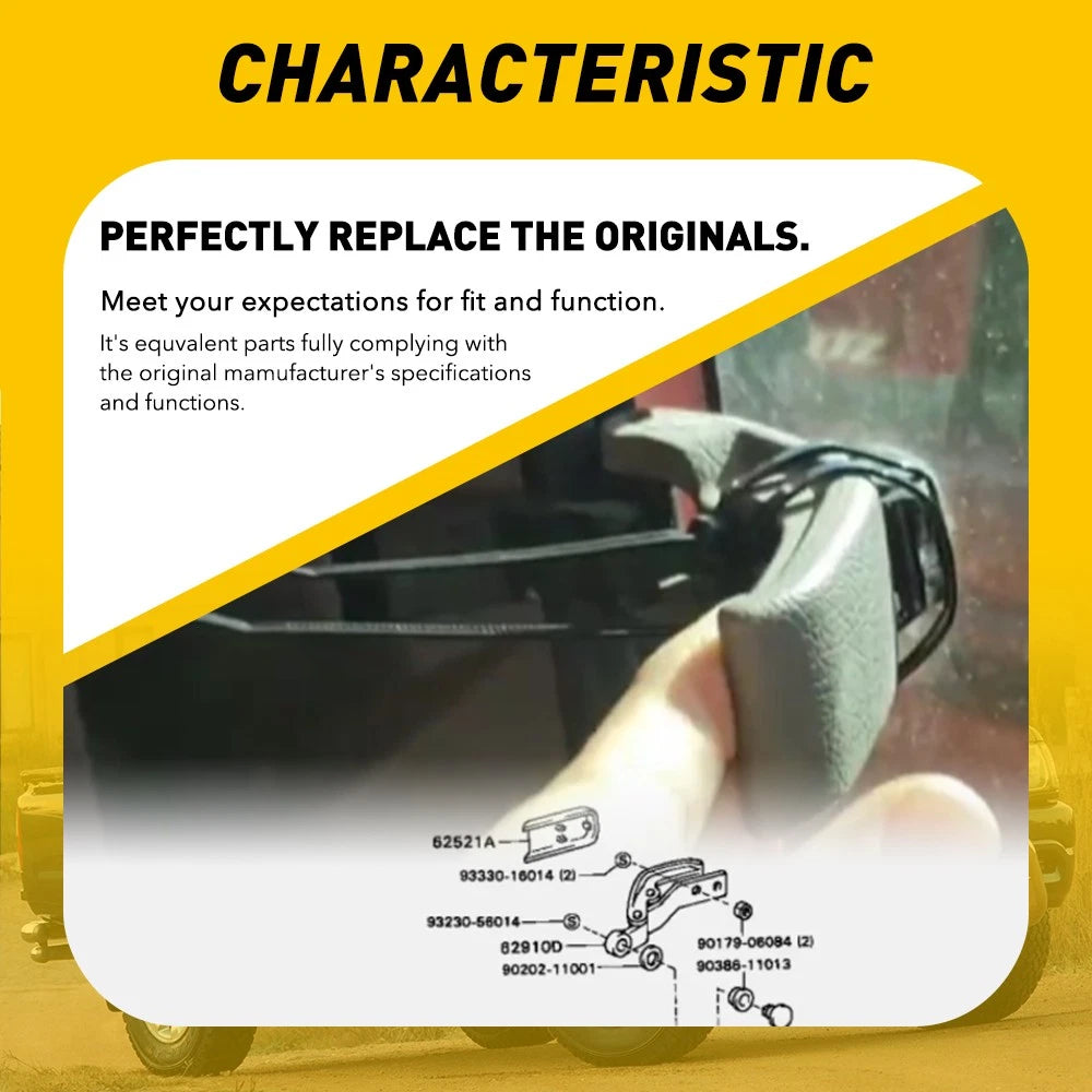REAR QUARTER WINDOW CAB LOCK HANDLE LATCH GREY FIT 1989-1997 TOYOTA PICKUP EOA 6B93BC-57