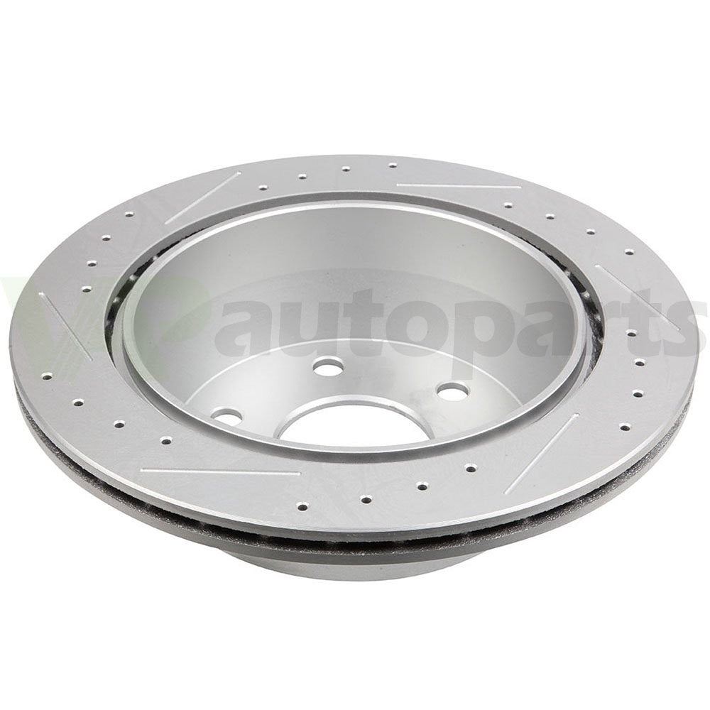 Rear Brake Rotors Ceramic Pads For Chevrolet Tahoe GMC Yukon Sierra Drilled Slot KOEEP