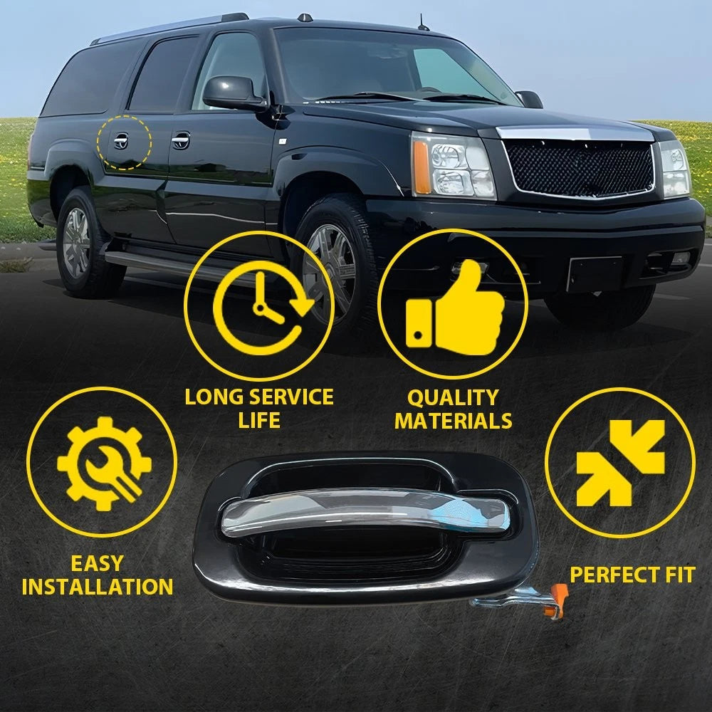 2pcs Rear Outer Door Handle For 1999-06 Chevy Silverado Tahoe Cadillac Escalade 6B93BC-57
