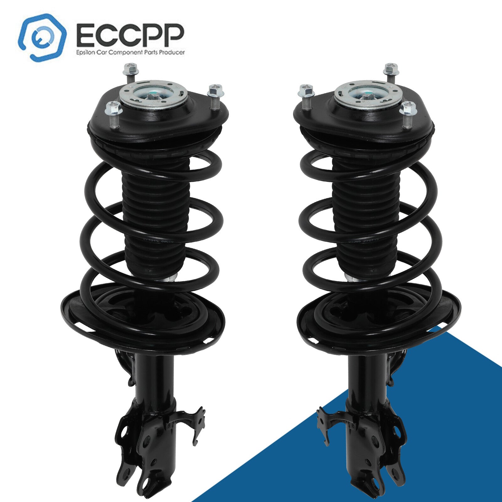 Full (2) Front Quick Struts Shock & Spring Assembly For Toyota Prius V 2012-2016 6B93BC-57