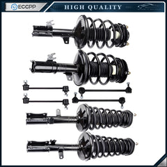 Front Rear Complete Struts & Sway Bar Link Kit for 1997 - 2001 Toyota Camry 3.0L