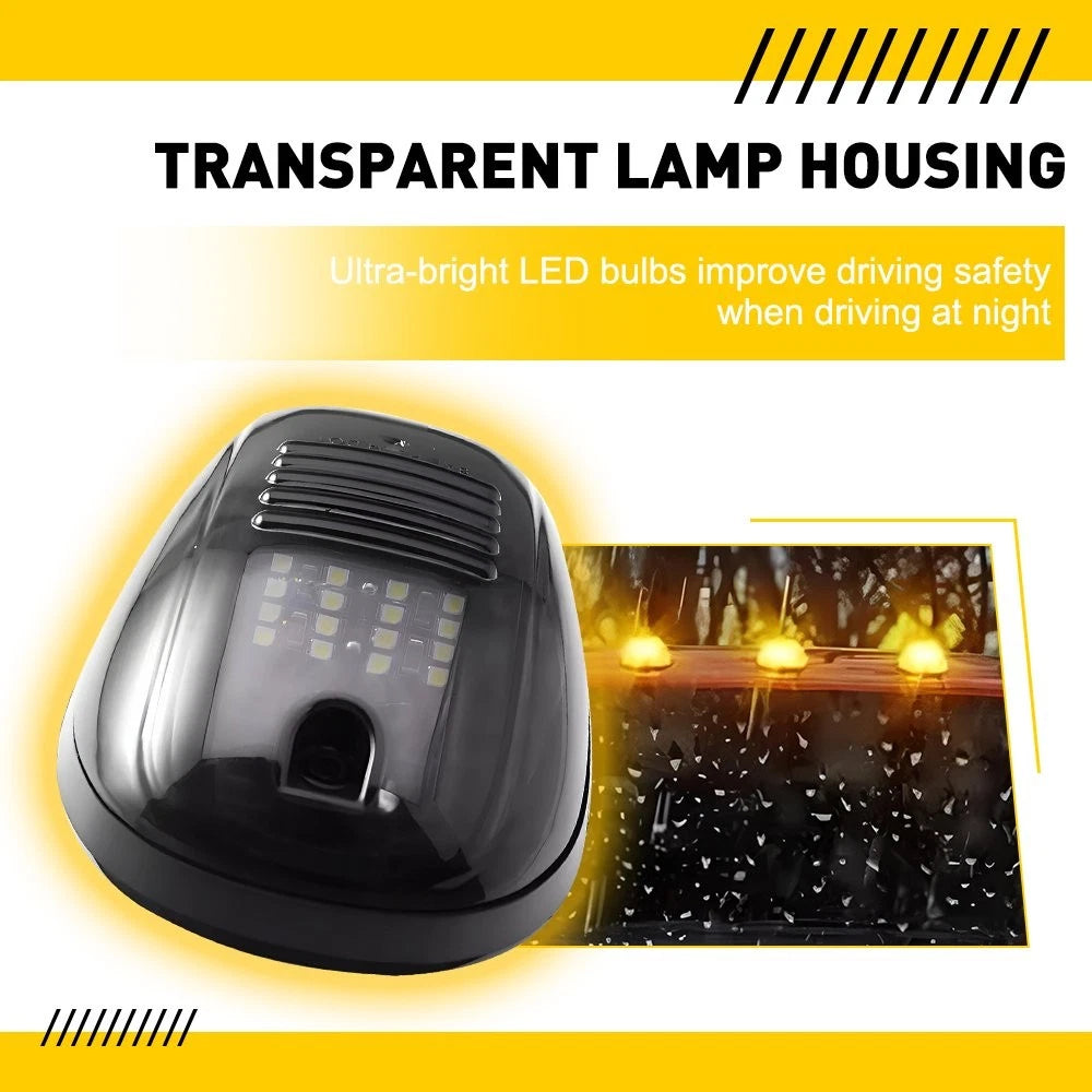 5X Led Top Cab Marker Roof lights Amber For 2003-2018 Dodge Ram 1500 2500 3500 A 6B93BC-57