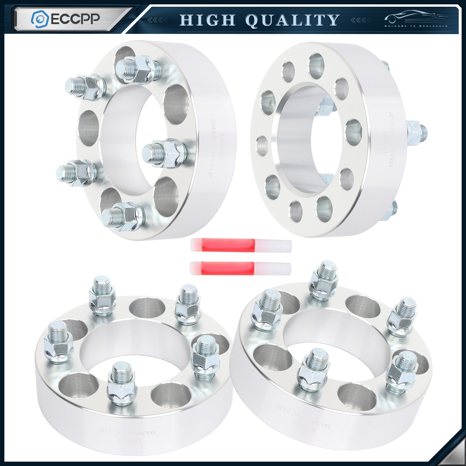 4 Pcs 1.5" 5x4.5 5x114.3 Wheel Spacers For Chrysler 300 Dodge Charger Challenger 6B93BC-57