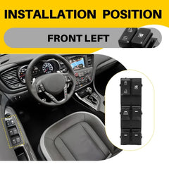 Left Master Power Window Control Switch For 2011-16 Kia Sportage 935703W000WK EA 6B93BC-57