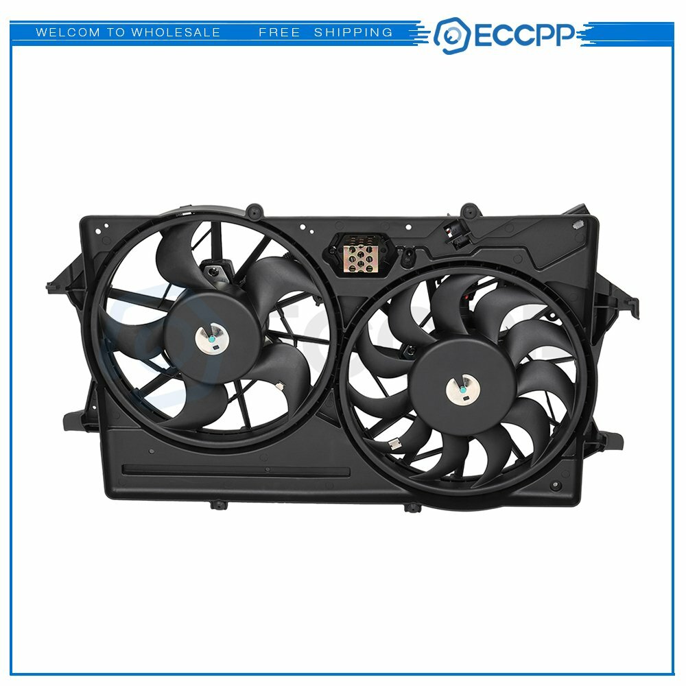 Radiator Condenser Cooling Fan Assembly For 2000 2001-2004 Ford Focus 674-00749 6B93BC-57