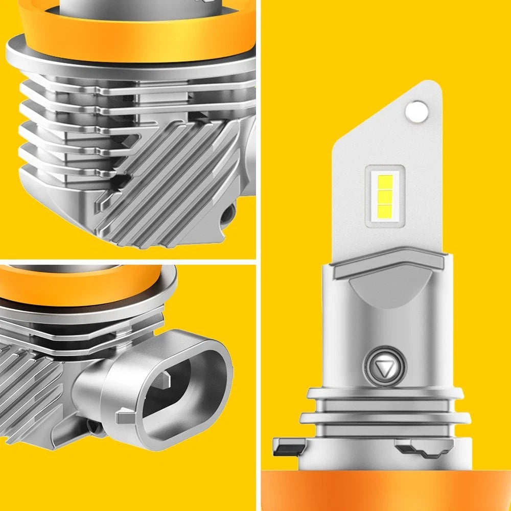 Combo 9005 H11 LED Headlight Super Bright Bulbs Kit White 30000LM High/Low Q10 A 6B93BC-57