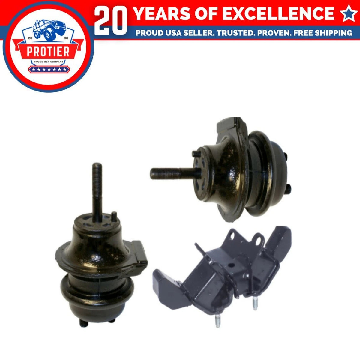 Motor & Trans Mount Set 3PCS Compatible for 2002 - 2005 Lexus IS300 3.0L 6B93BC-57