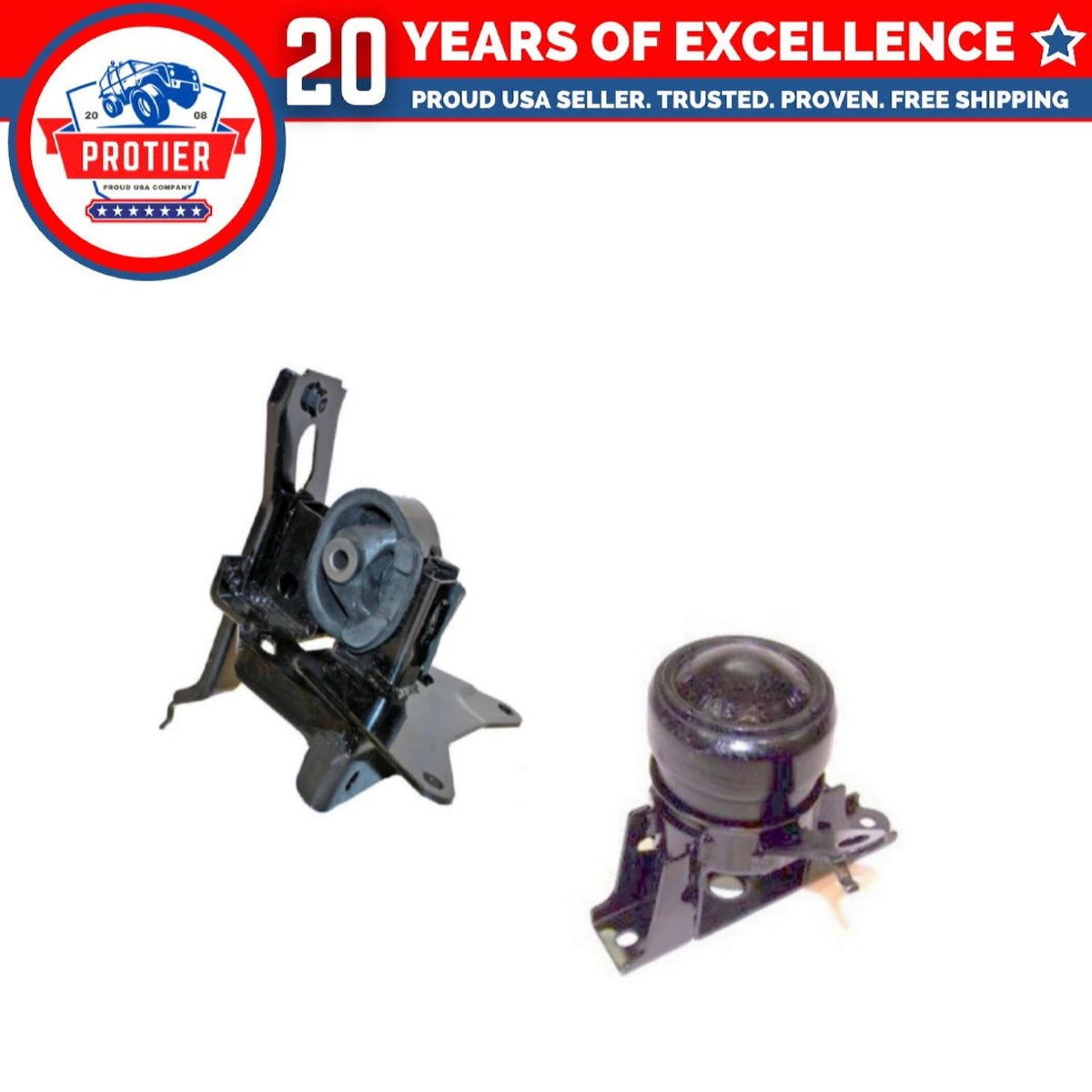 Motor & Trans Mount 2PCS Set 06-11 Fits Toyota Yaris/ 15-17 Yaris 1.5L Manual 6B93BC-57