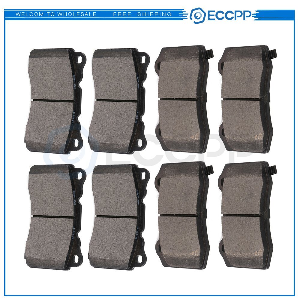 Front Rear Ceramic Brake Pads For Cadillac CTS 2004-2018 2017-2018 Chevy Camaro 6B93BC-57