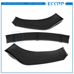 3 Piece Front Bumper Lip Universal For Most (Big Size) -Gloss Carbon Look 6B93BC-57