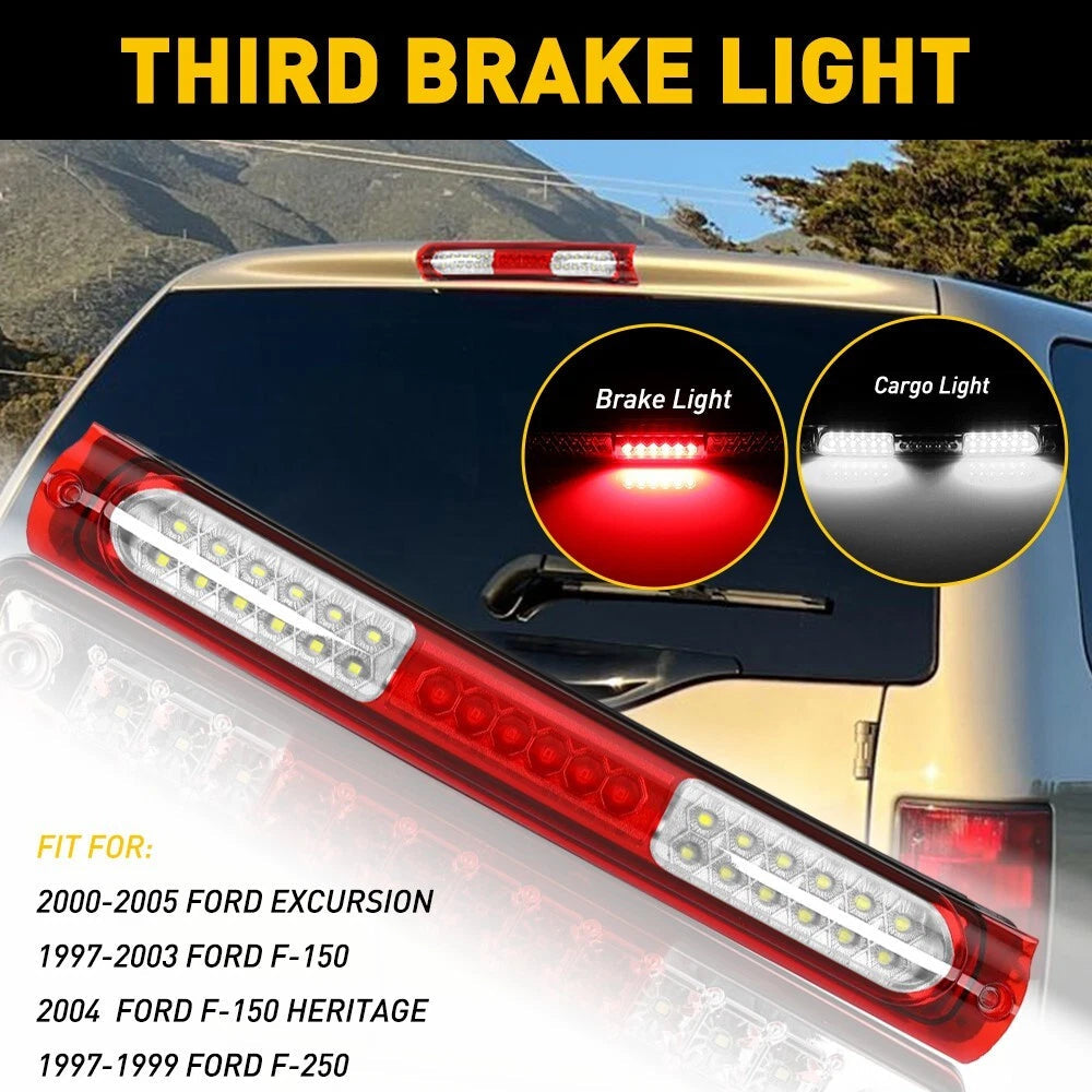 FITS FOR 1997-2003 FORD F-150 PICKUP TRUCK REAR THIRD 3RD BRAKE LIGHT TAIL LAMP 6B93BC-57