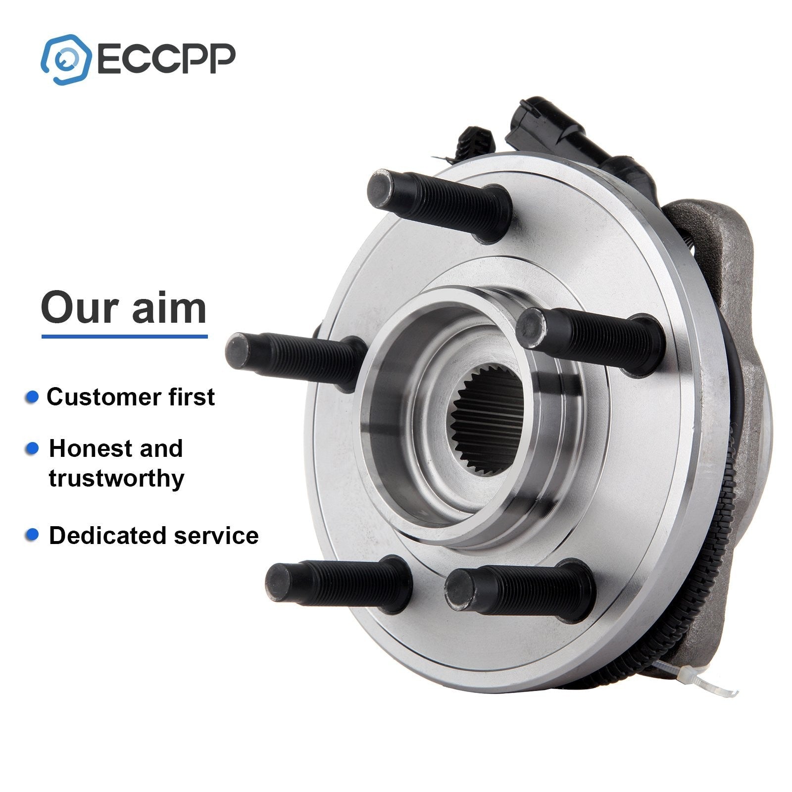 2P Wheel Hub Bearings Front 4WD AWD For Ford Explorer Ranger Mercury Mountaineer 6B93BC-57