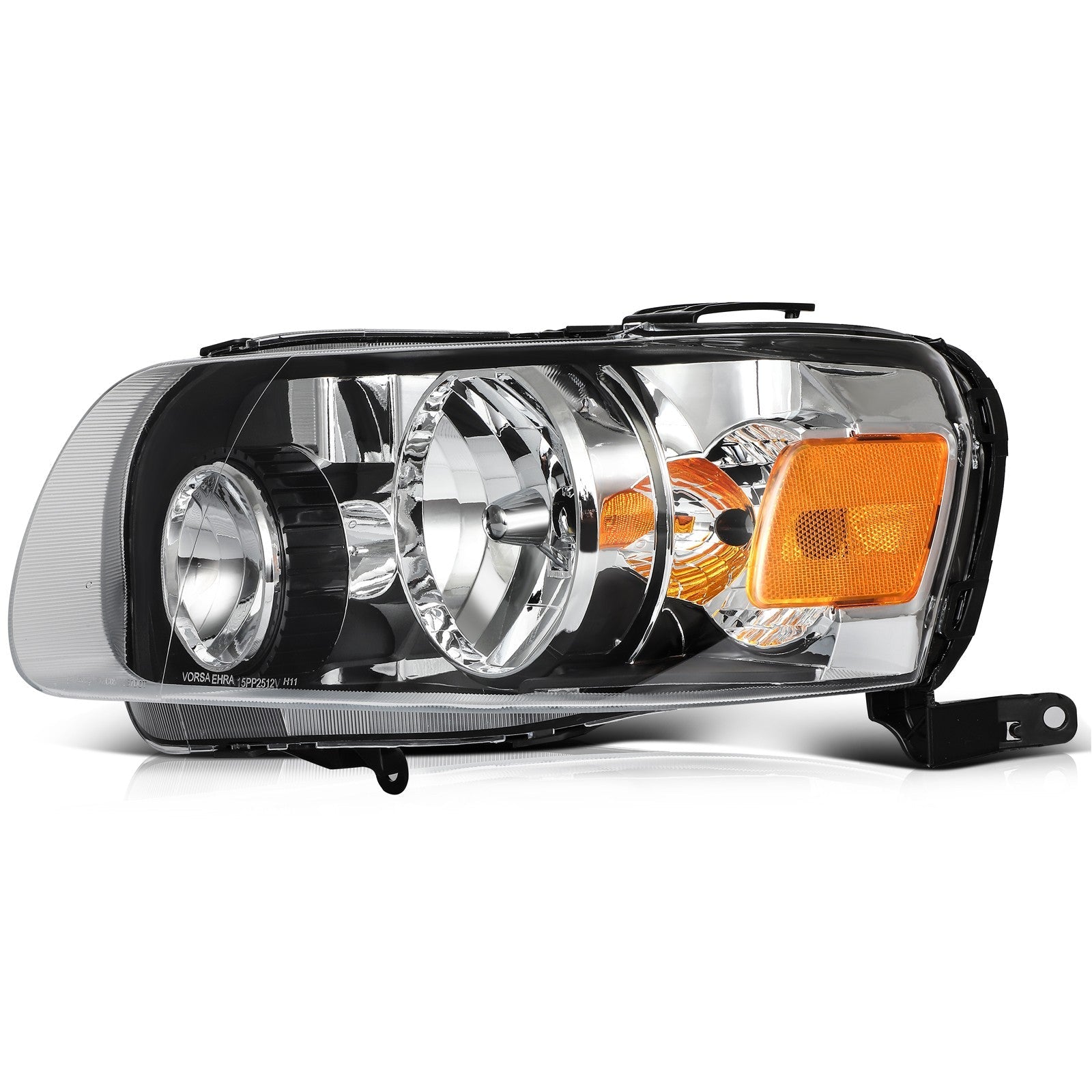 For 2007 2006 2005 Ford Escape Black Housing Headlights Assembly Left+Right Pair 6B93BC-57