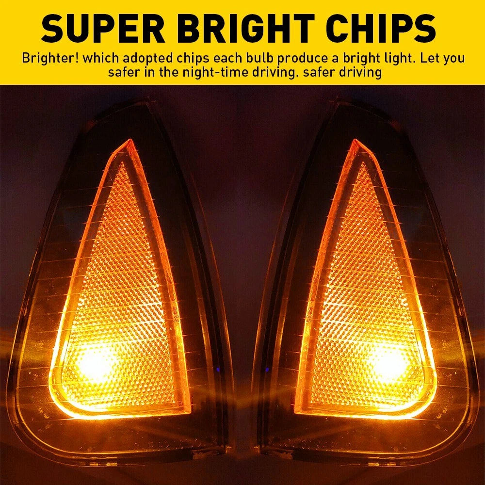 Amber Lens Marker Parking Signal Corner Lights For Housings Dodge 06-10 Charger 6B93BC-57