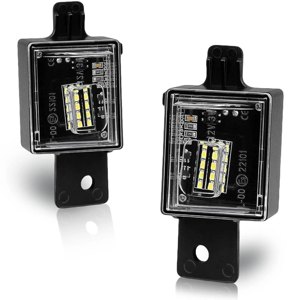 2PCS LED License Plate Light Tag White For 2014-18 Silverado Chevy GMC Sierra 6B93BC-57
