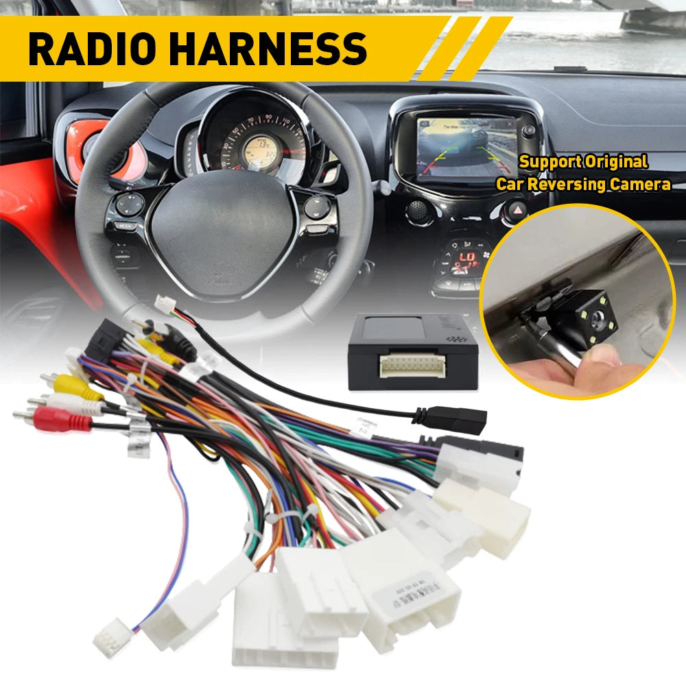 For Toyota Aftermarket Radio Stereo Wire Harness Cable Adapter w/ Canbus BOX EOA 6B93BC-57
