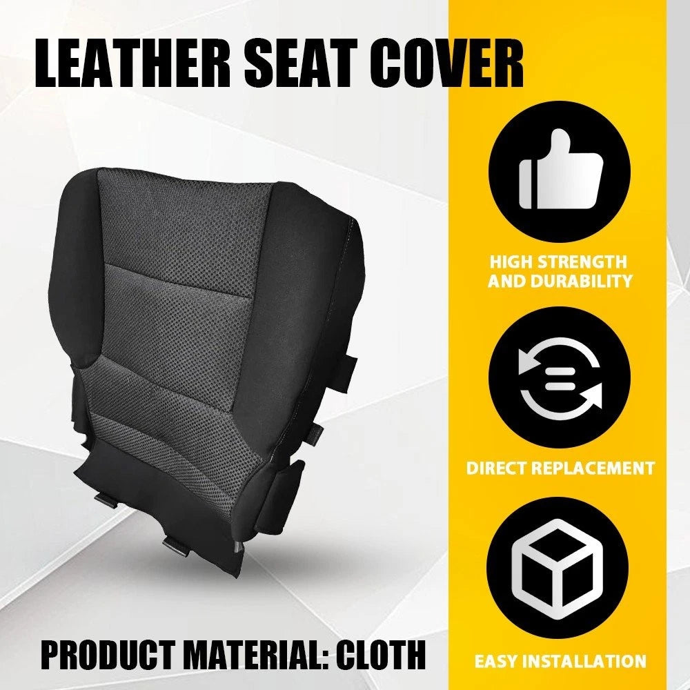 Driver Bottom Cloth Seat Cover Black for 2014-18 GMC Sierra 1500 2500HD 3500HD A 6B93BC-57