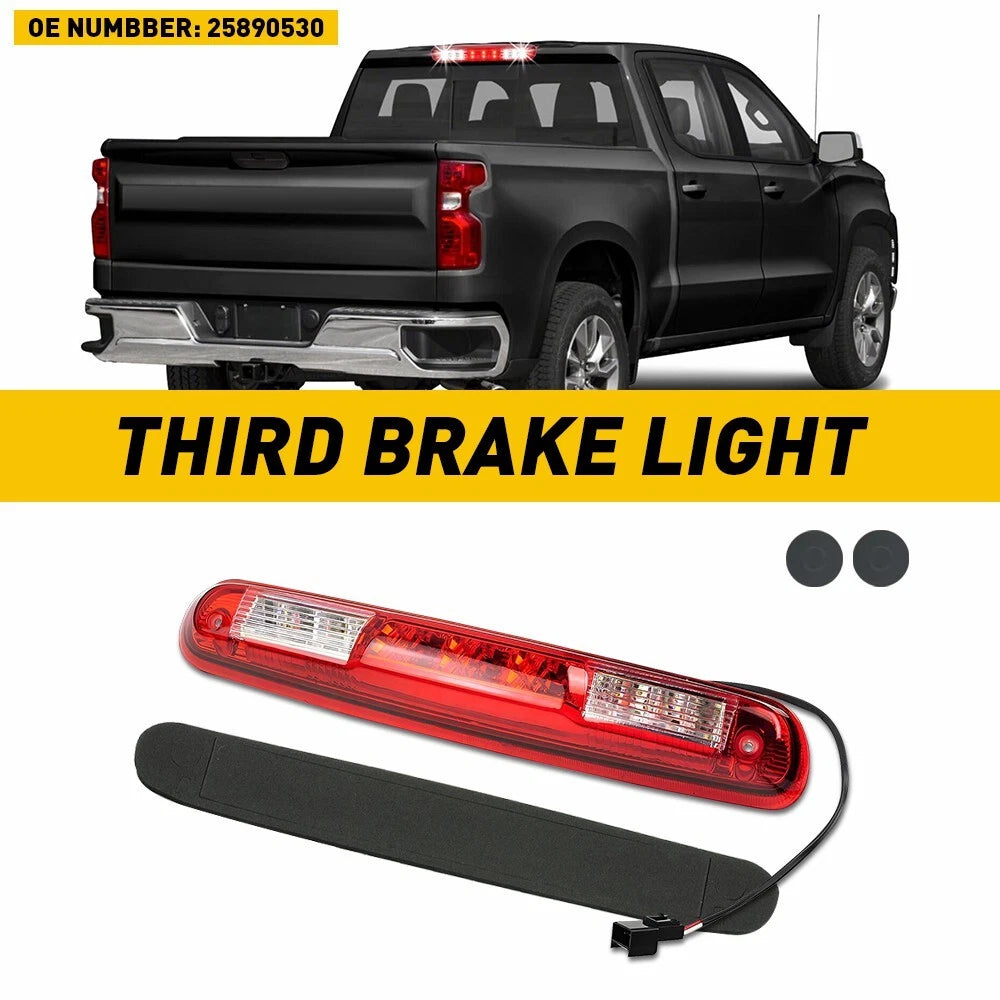 AUXITO LED Third 3Rd Tail Brake Cargo Light For GMC 07-13 Sierra 1500 2500 3500 AUXITO