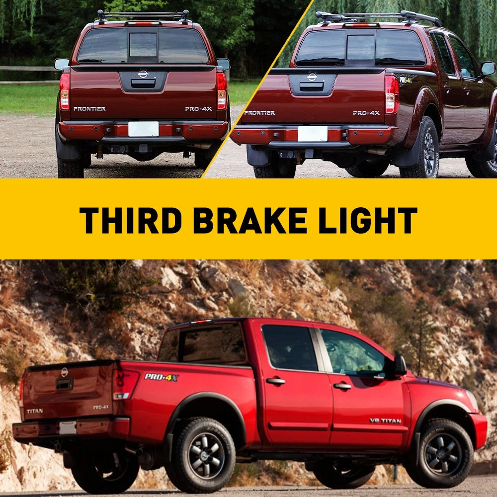 For 2005 -2015 Nissan Titan Frontier LED 3rd Third Brake Light Cargo Lamp Smoked 6B93BC-57