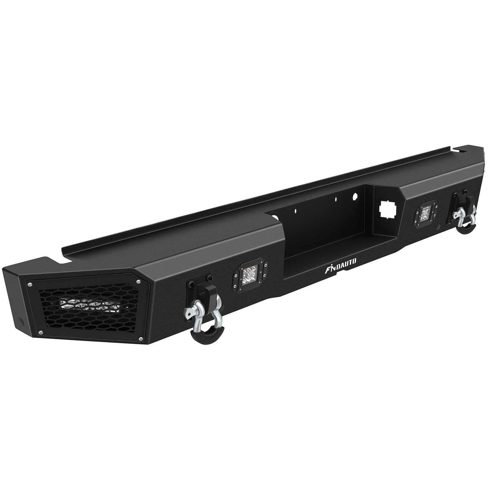 ECCPP Heavy Rear Bumper w/ LED Lights & Winch Plate For 2018 19-2020 Ford F-150 KOEEP