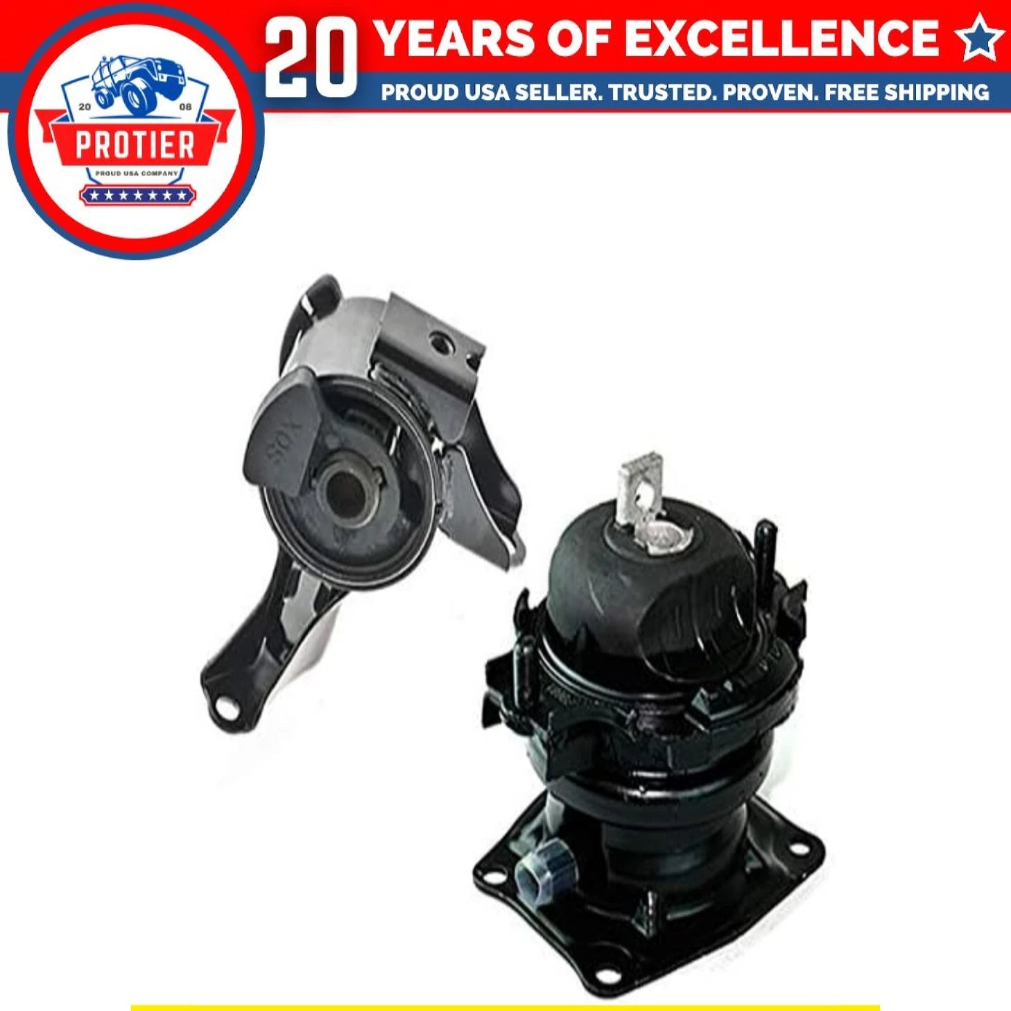 Fits 2006-2008 Honda Pilot 3.5L 2WD Front & Front RT Engine Motor Mount 2pc : 6B93BC-57