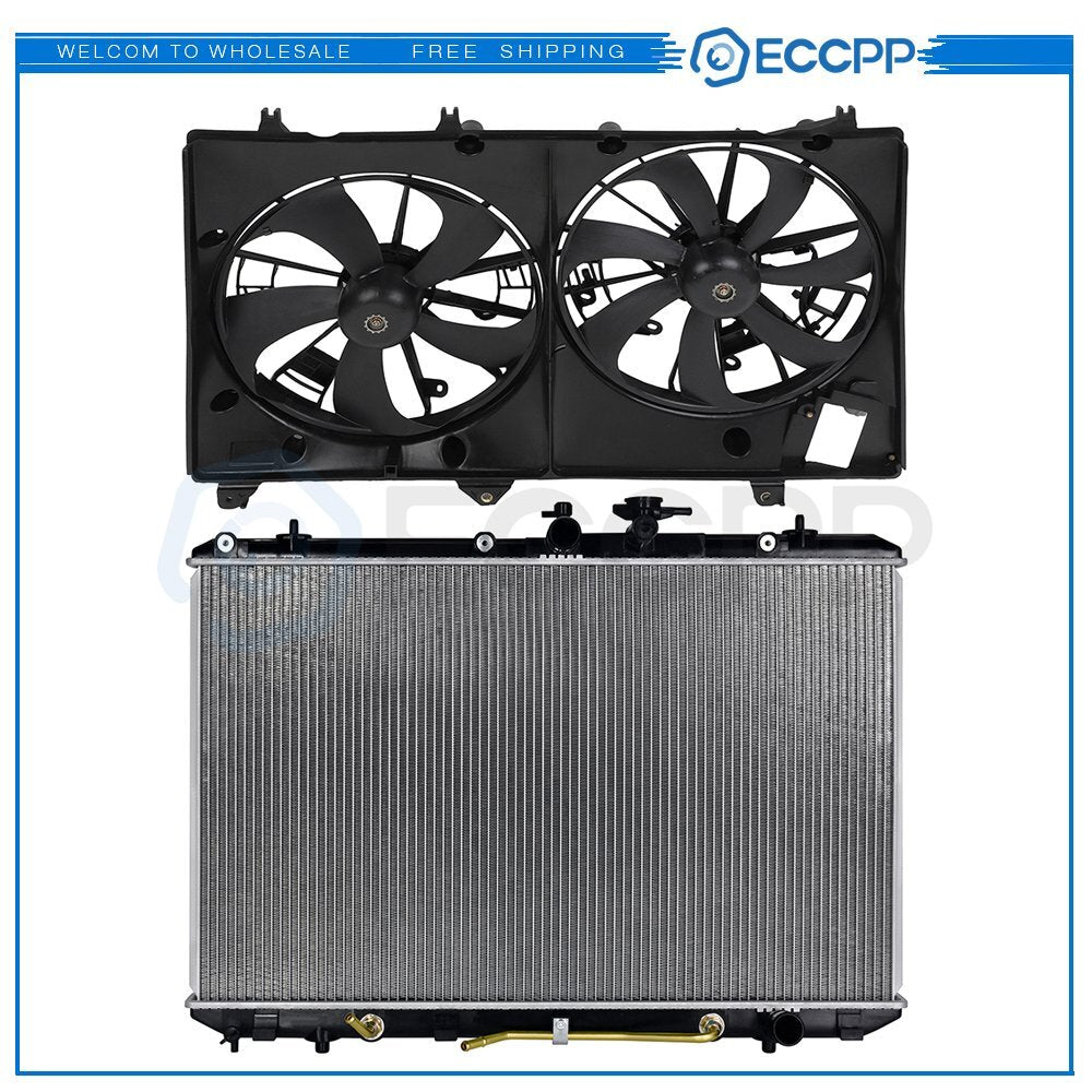 Electric Radiator Cooling Fan Kit For 2008 2009 2010-2013 Toyota Highlander