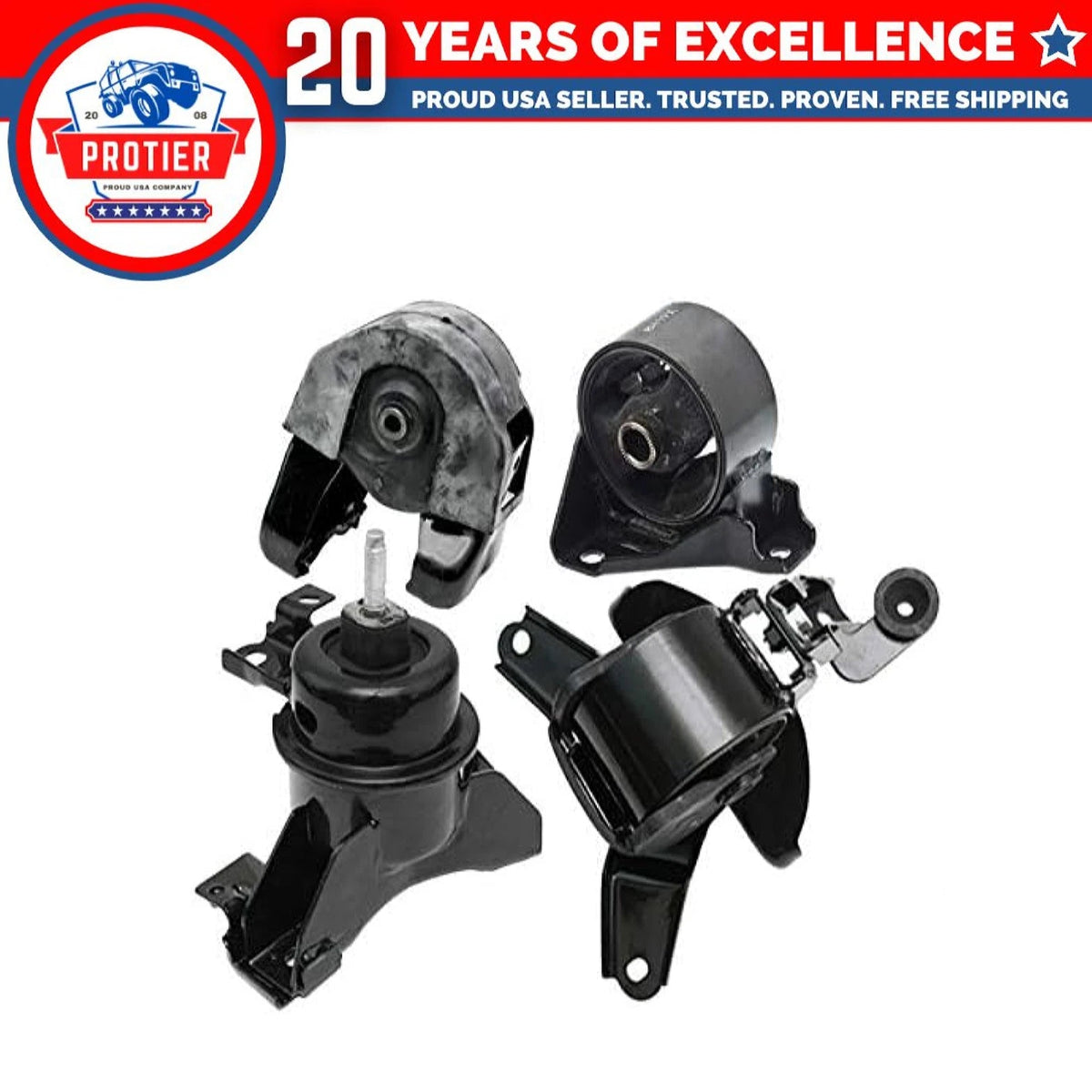 Fits 2007-2010 Kia Optima/Magentis 2.4L Engine Motor & Trans Mount Set 4pc : 6B93BC-57