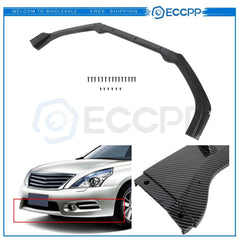 For 19-20 Nissan Altima 3PC Carbon Look Front Bumper Lip Spoiler Splitter