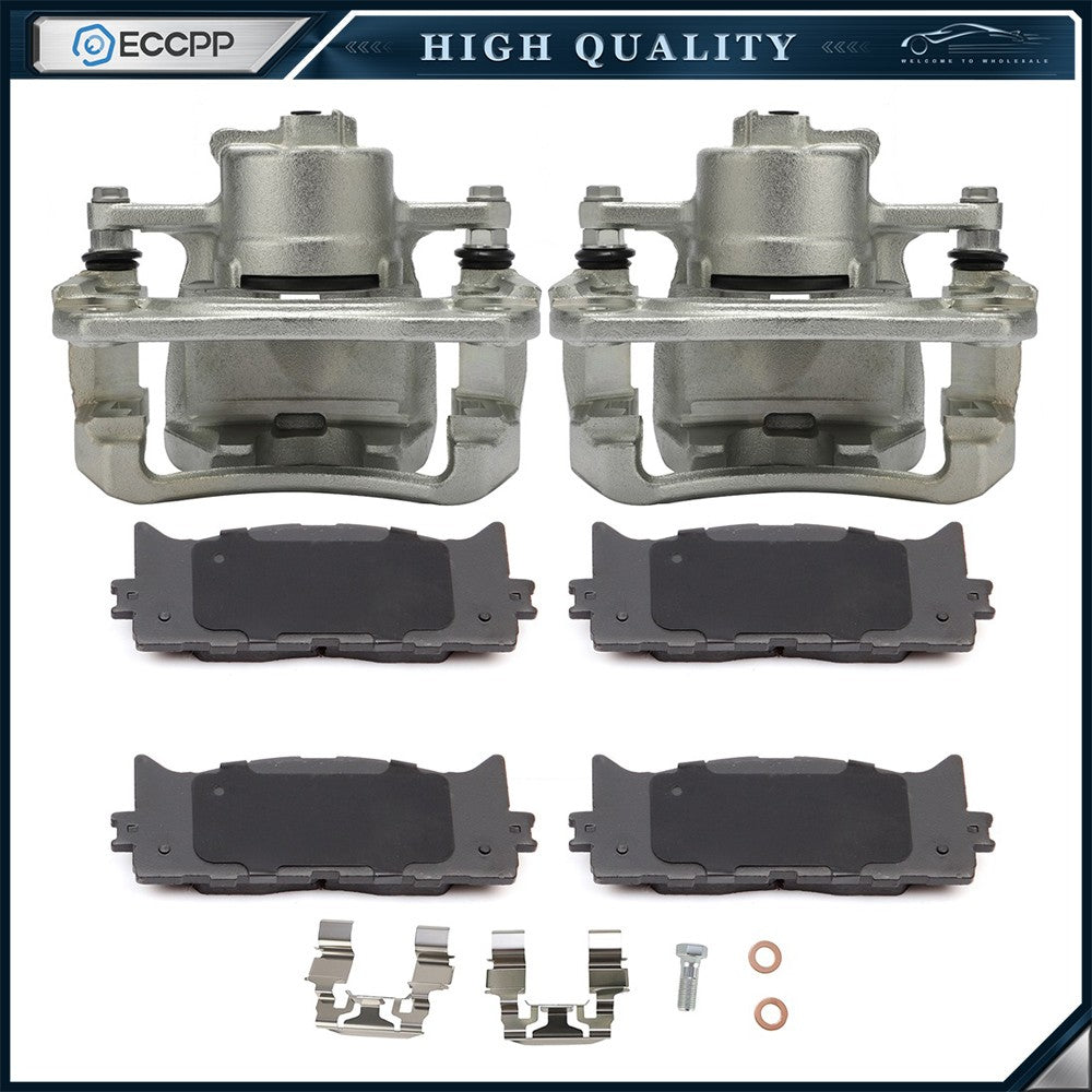 Front Brake Calipers Brake Pads Set 6Pcs For 2007-2012 2016-2018 Lexus Es350 6B93BC-57