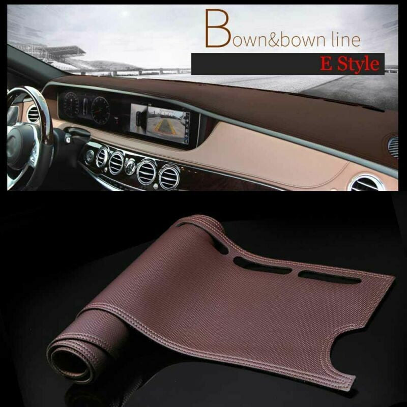 Dashboard Console Cover PU Leather Protector Sunshield Pad Fit For Toyota Yaris 6B93BC-57