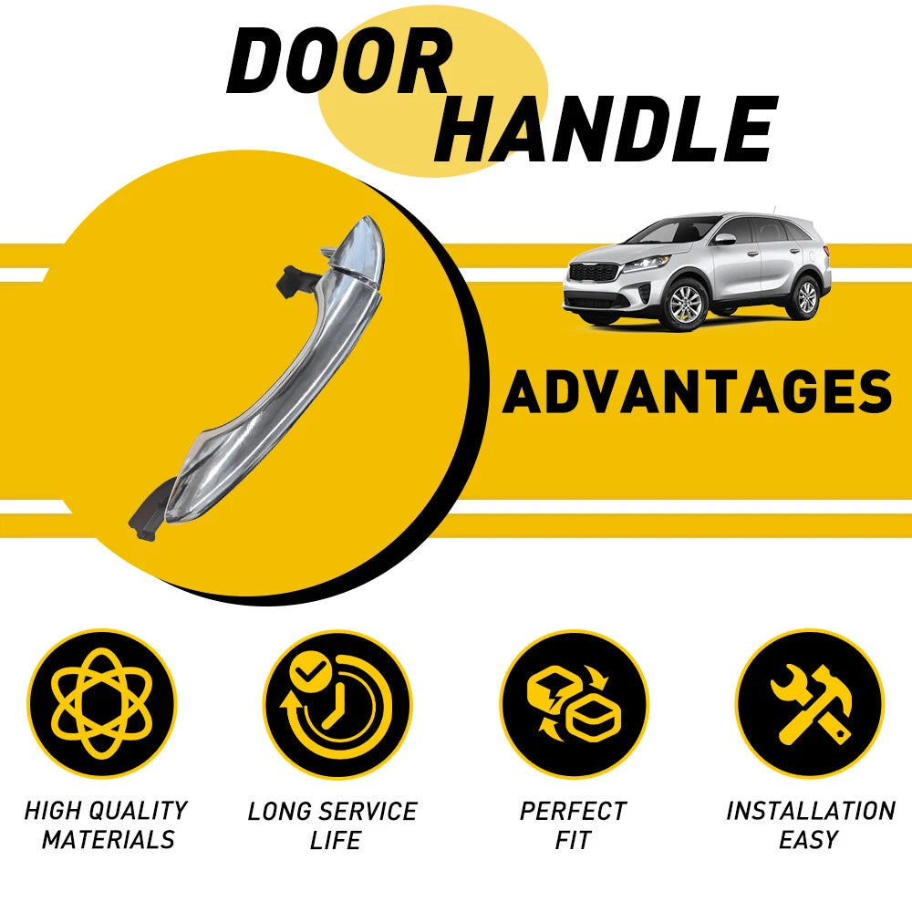 Rear Passenger Right Door Outside Handle Assembly For Kia RH Sorento 2016-2020 6B93BC-57