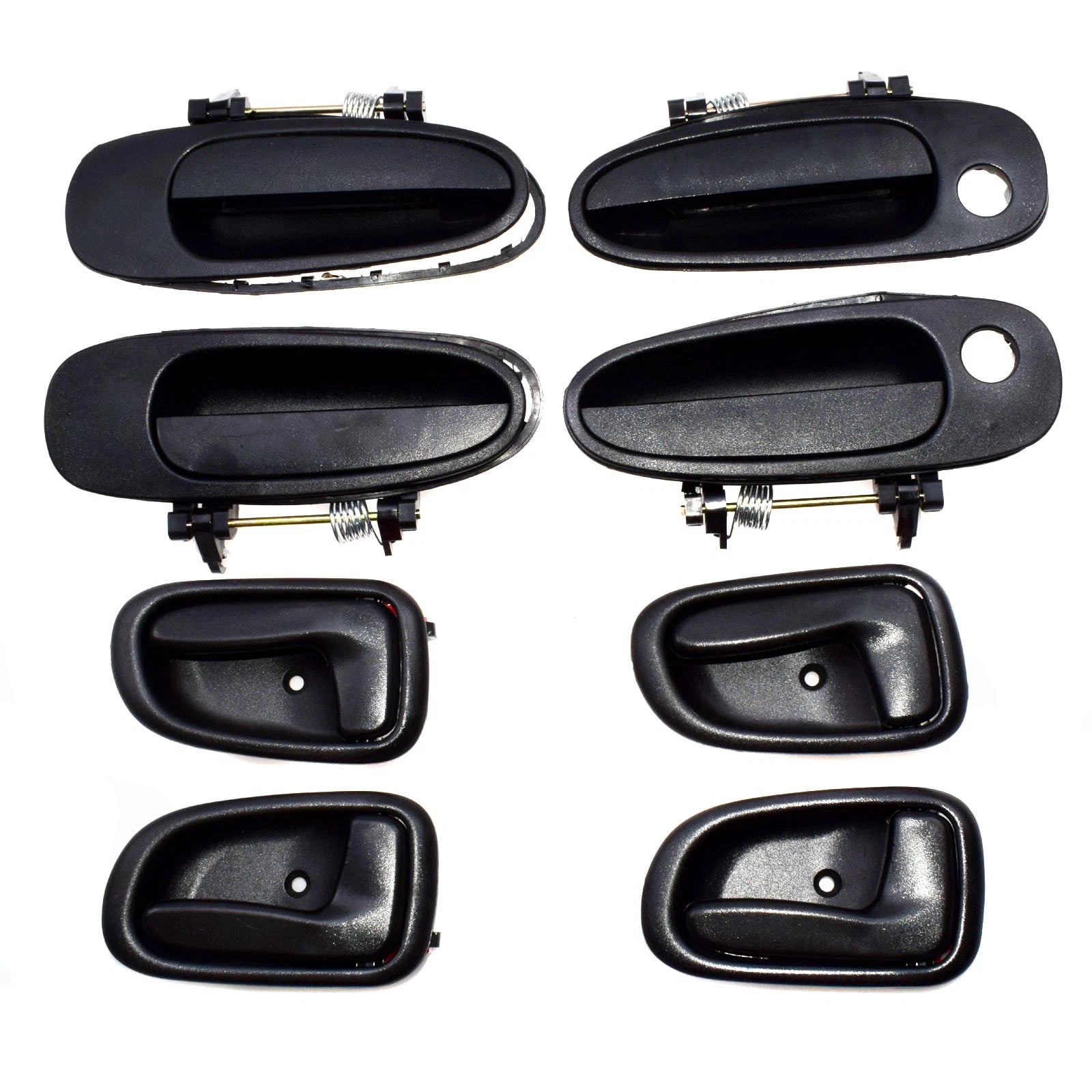 8Pcs Outside Inside Black Door Handles For Toyota Corolla Geo Prizm 1993-1997 6B93BC-57