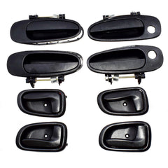 8Pcs Outside Inside Black Door Handles For Toyota Corolla Geo Prizm 1993-1997 6B93BC-57