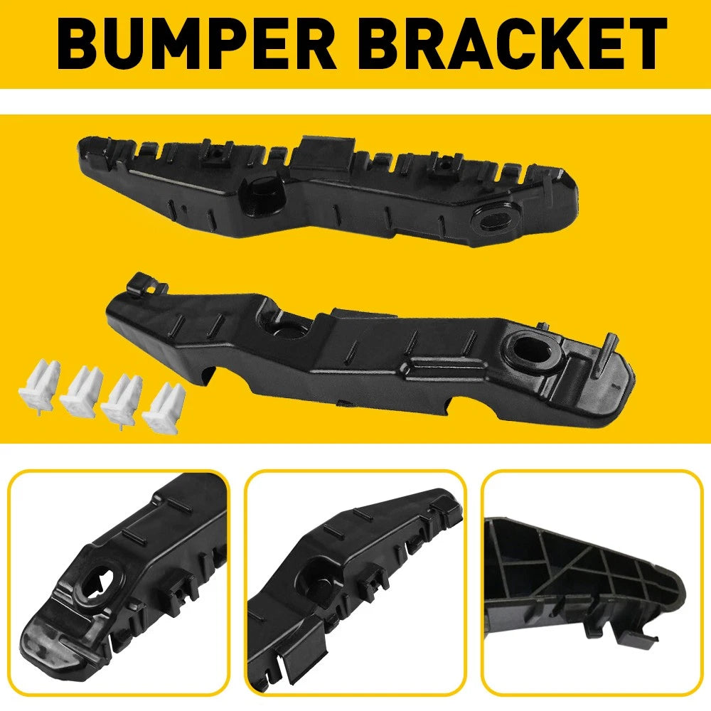 1Pair For 2015 2016 2017 Hyundai Sonata Bumper Bracket Front Beam Mount Support 6B93BC-57