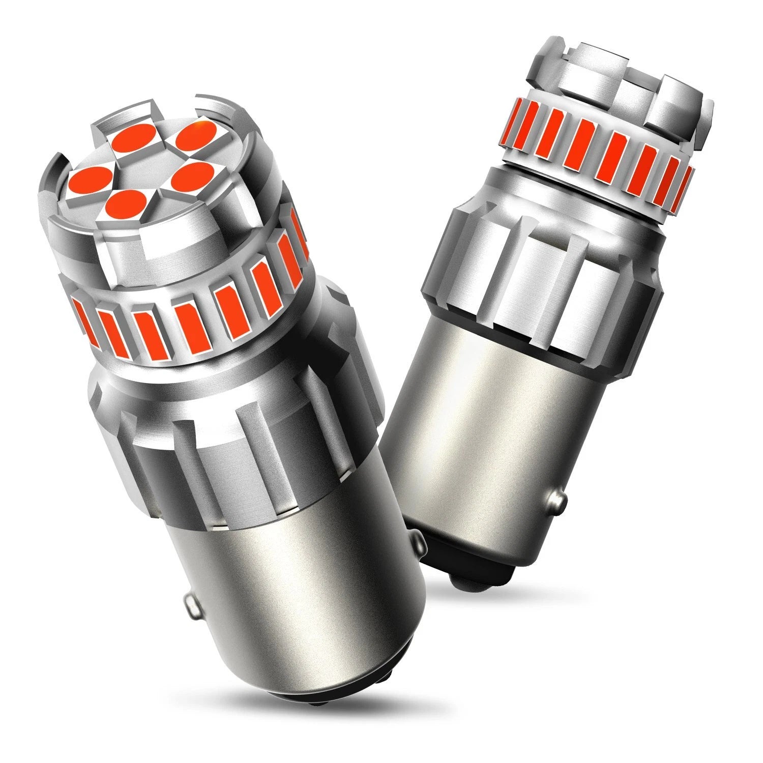 AUXITO 1157 BAY15D Red LED Stop Turn Signal Brake Tail Light Bulbs 2400LM Bright AUXITO