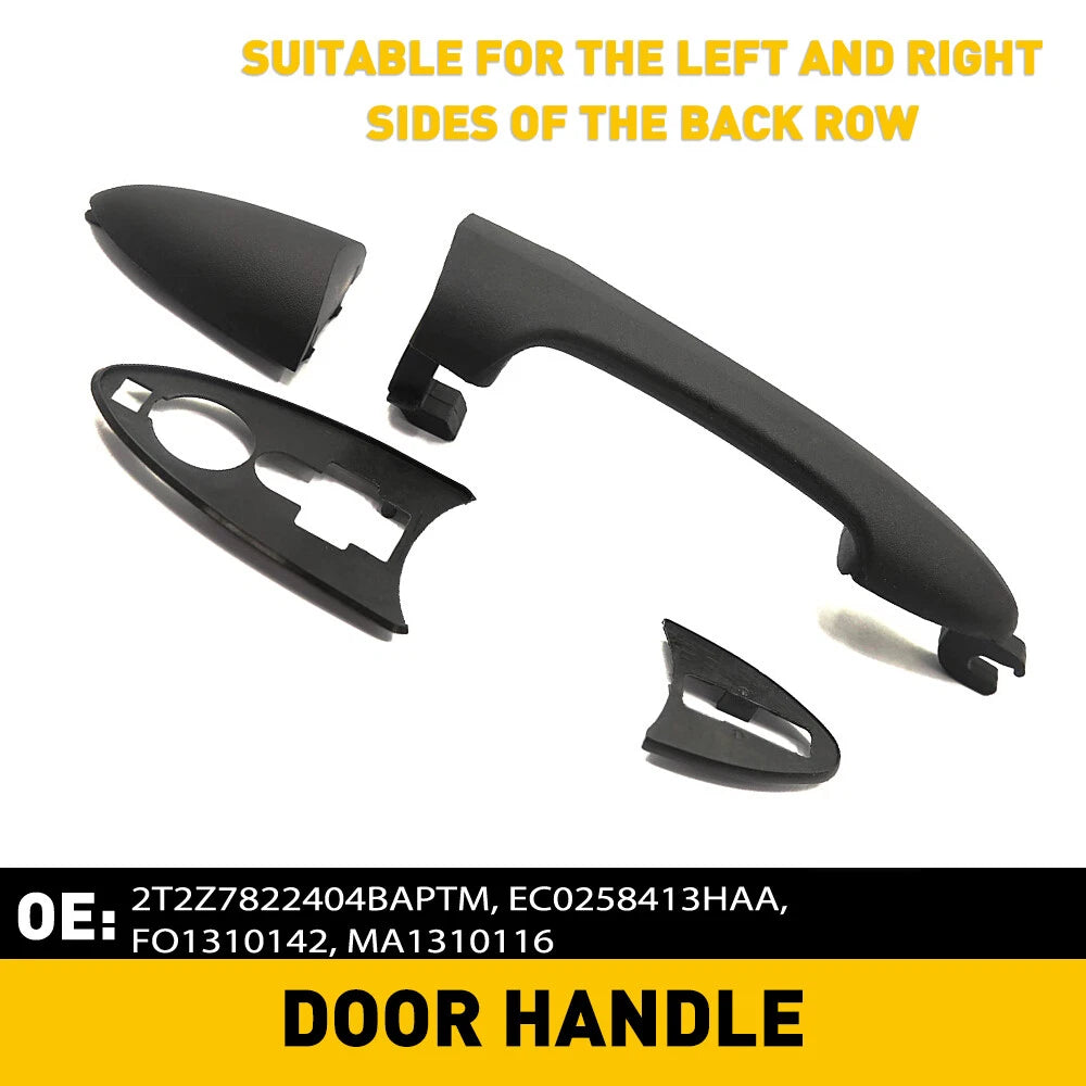 Door Handle For 2000-2007 Ford Focus Rear or Left Right Outer Smooth Black EOA 6B93BC-57