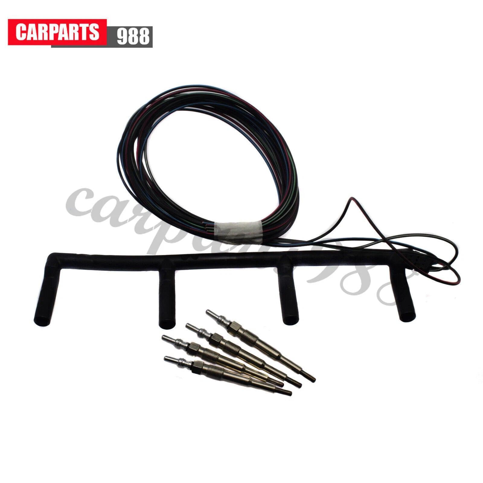Diesel Glow Plug + Wiring Harness Kit For 04-06 Beetle Golf Jetta 1.9 038971782C 6B93BC-57