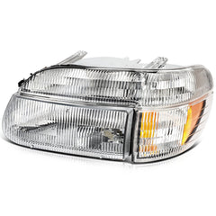 ECCPP Headlights Assembly For Ford Explorer 4.0L 5.0L 1995-2001 Pair Chrome 6B93BC-57