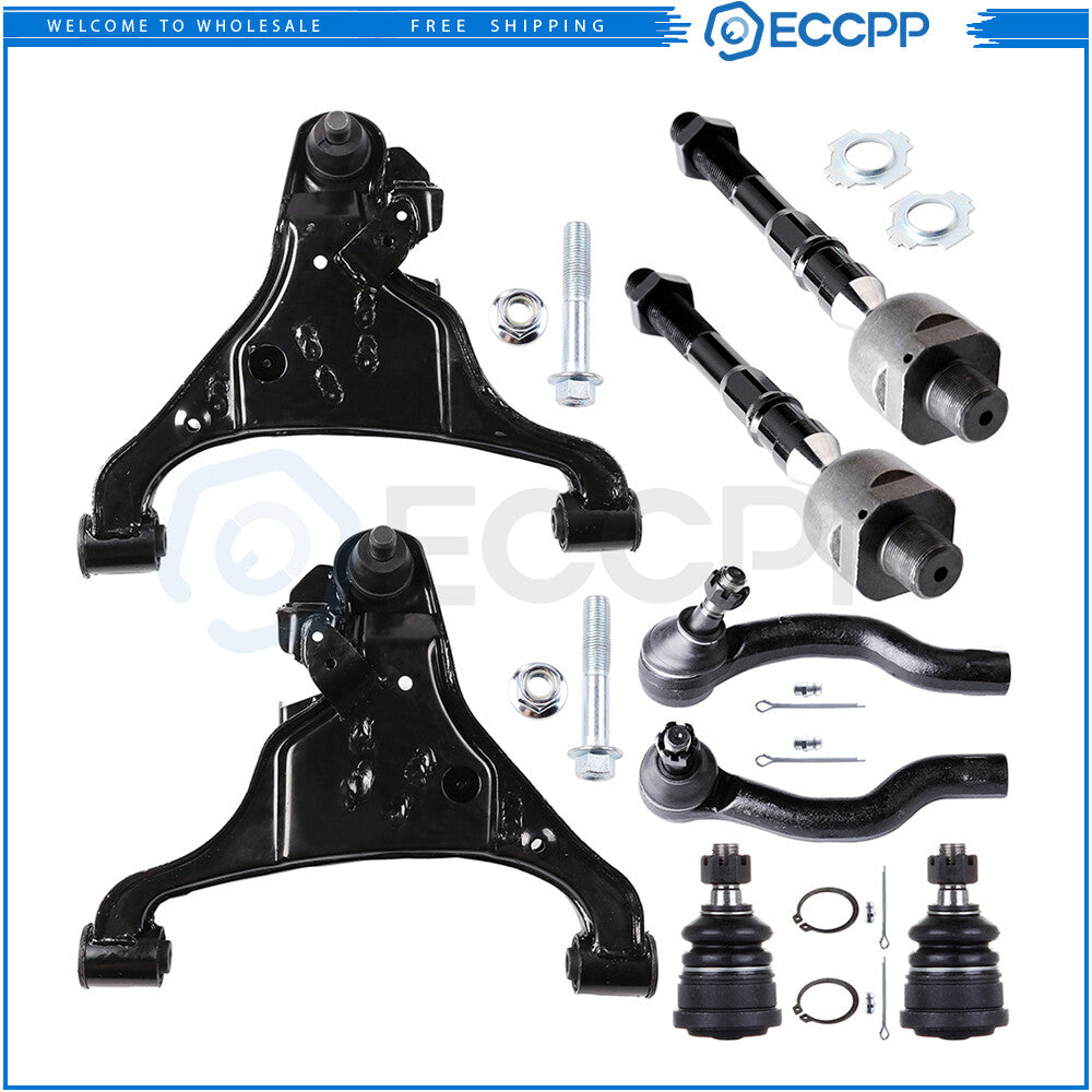 Front Lower Control Arm And Ball Joint Tie Rod End For 2005-2016 Nissan Frontier 6B93BC-57