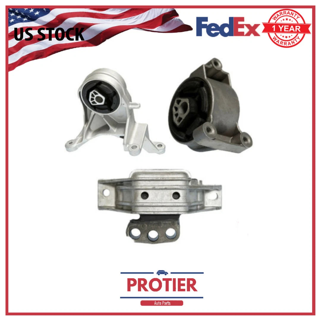 Motor & Trans Mount 3PCS fits 2005 - 2009 Chevrolet Equinox/ Pontiac Torrent 6B93BC-57