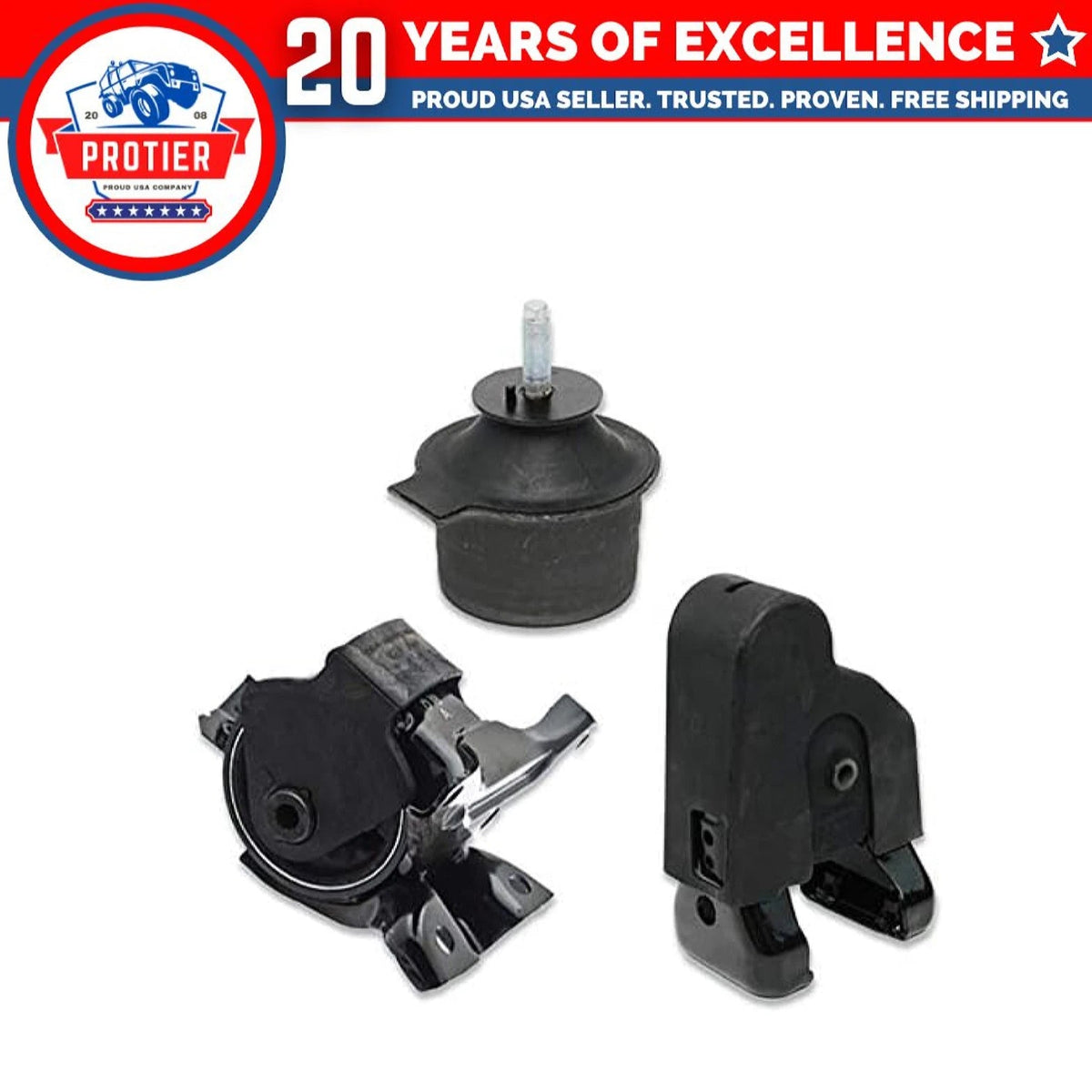 Fits 2006-2011 Hyundai Azera 3.3L 3.8L Engine Motor & Trans Mount Set 3pcs : 6B93BC-57